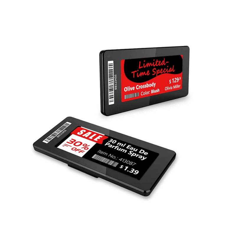 Etiqueta electrónica para estantes de 2,9 pulgadas Serie delgada