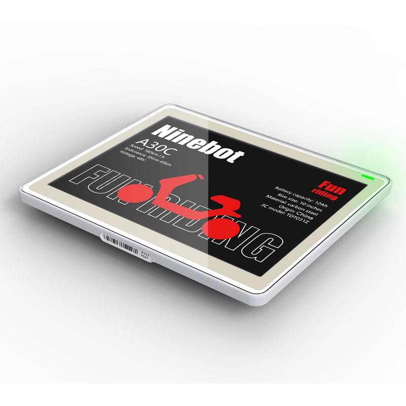 Etiqueta de precio electrónica multilingüe de 5,83 pulgadas Serie Rock