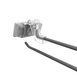 Soporte de gancho L-peg para ESL