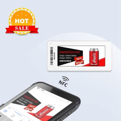 Etiqueta digital de tinta electrónica controlada por móvil de 2,9 pulgadas