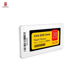 Etiqueta electrónica para estantes de 2,9 pulgadas y 4 colores Serie delgada