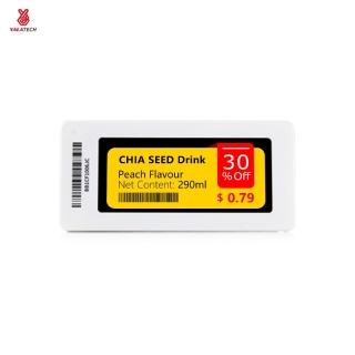 Etiqueta electrónica para estantes de 2,9 pulgadas y 4 colores Serie delgada