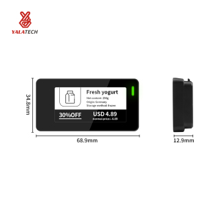 Etiqueta impermeable multilingüe del estante de Digitaces del congelador de 2,13 pulgadas