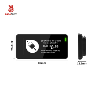 Etiqueta impermeable multilingüe del estante de Digitaces del congelador de 2,9 pulgadas